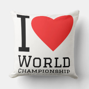 Cojín Decorativo Amo el campeonato mundial