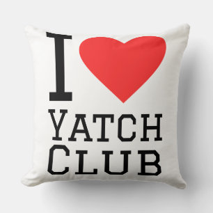 Cojín Decorativo Amo el club de yates