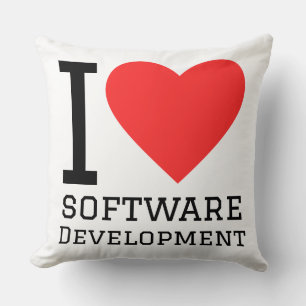 Cojín Decorativo Amo el desarrollo de software
