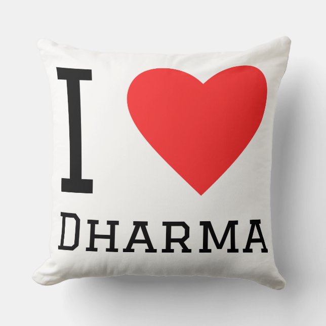 Cojín Decorativo Amo el dharma (Anverso)