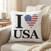 Amo el Icónico Pillow de Estados Unidos