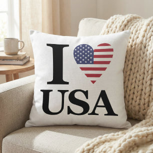 Cojín Decorativo Amo el Icónico Pillow de Estados Unidos