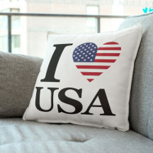 Amo el Icónico Pillow de Estados Unidos