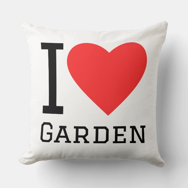 Cojín Decorativo Amo el jardín (Anverso)