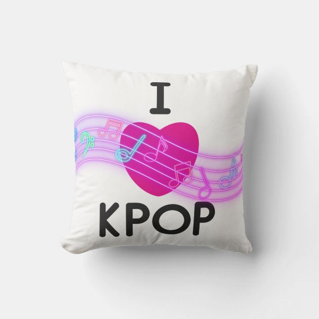 Cojín Decorativo Amo el K-pop (Anverso)