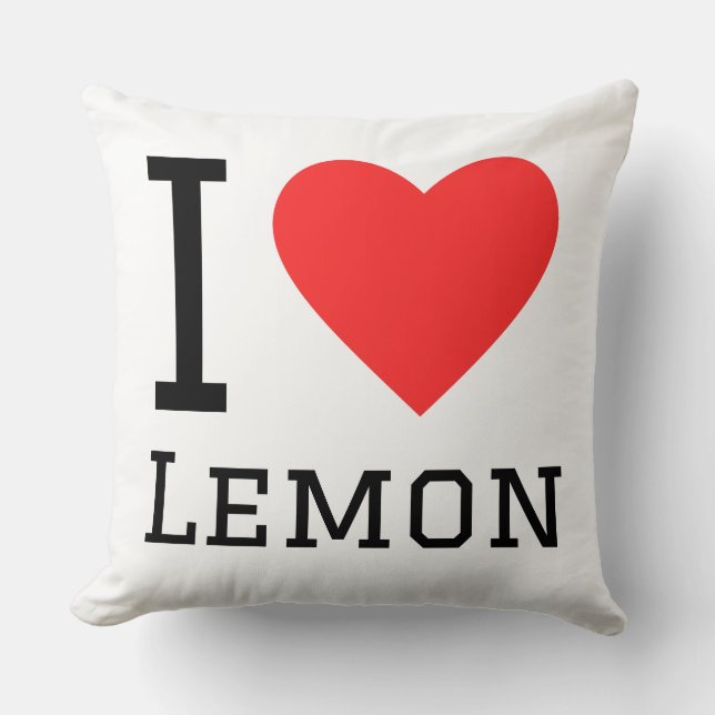Cojín Decorativo Amo el limón (Anverso)