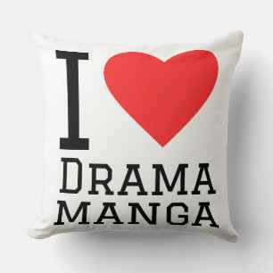 Cojín Decorativo Amo el manga dramático