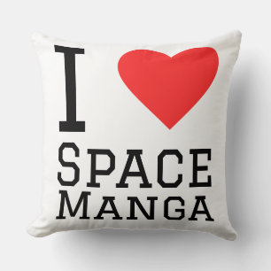Cojín Decorativo Amo el manga espacial