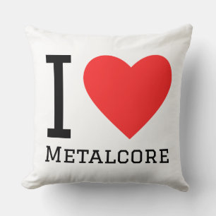 Cojín Decorativo Amo el metalcore