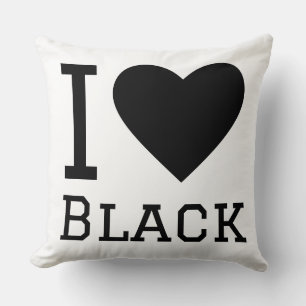 Cojín Decorativo Amo el negro