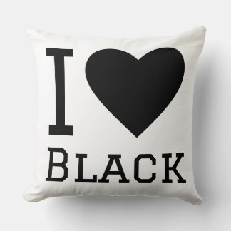 Cojín Decorativo Amo el negro