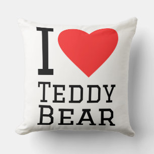 Cojín Decorativo Amo el oso de peluche