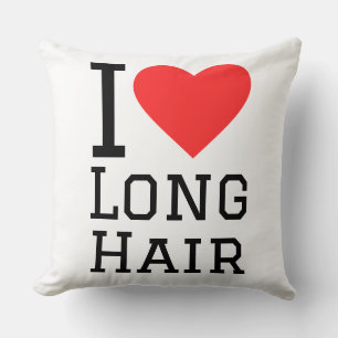 Cojín Decorativo Amo el pelo largo