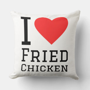 Cojín Decorativo Amo el pollo frito
