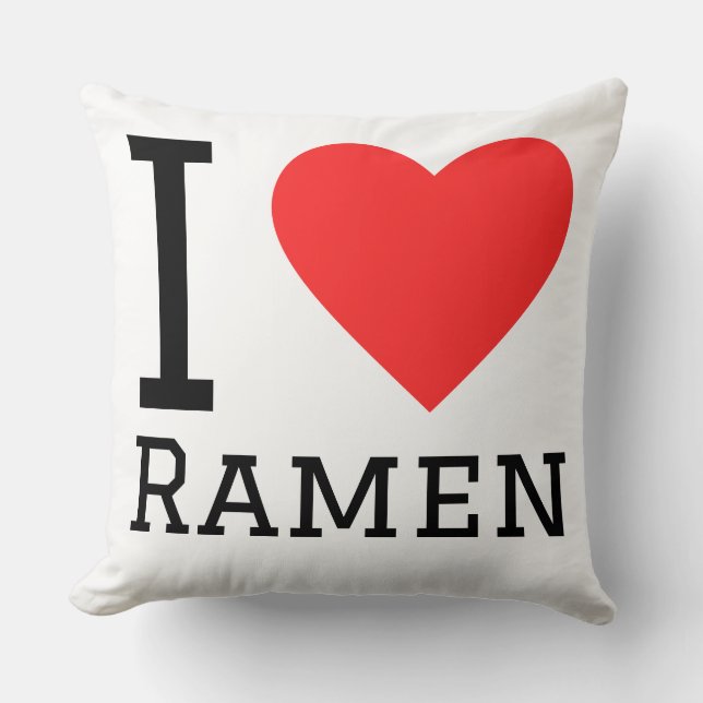 Cojín Decorativo Amo el ramen (Anverso)