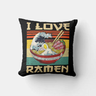 Cojín Decorativo Amo el Ramen japonés lindo Kawaii Anime Regalos Ch