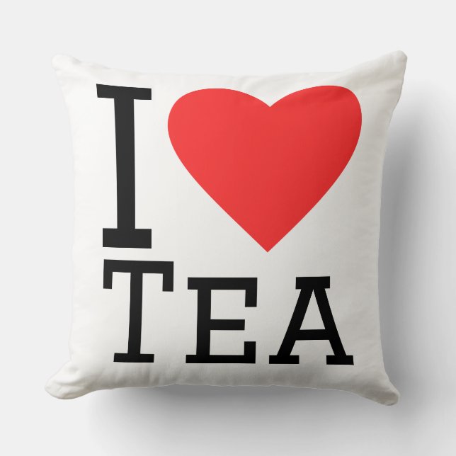 Cojín Decorativo Amo el té (Anverso)
