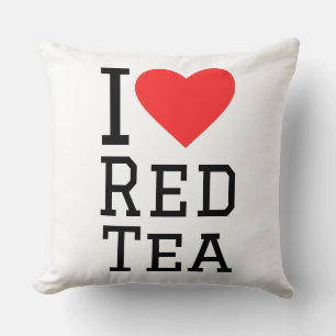 Cojín Decorativo Amo el té rojo