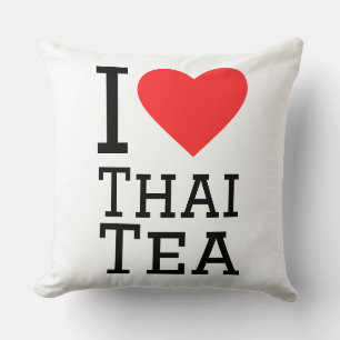 Cojín Decorativo Amo el té tailandés