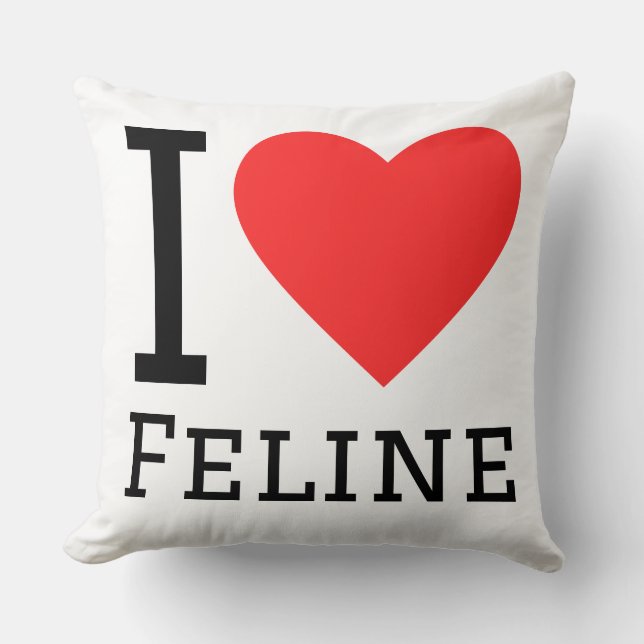 Cojín Decorativo Amo felino (Anverso)