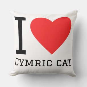 Cojín Decorativo Amo gato cymric