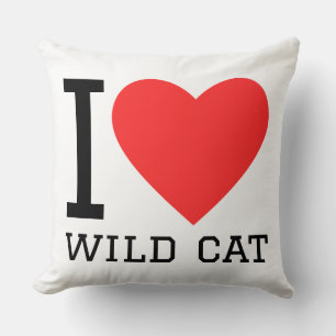 Cojín Decorativo Amo gato salvaje