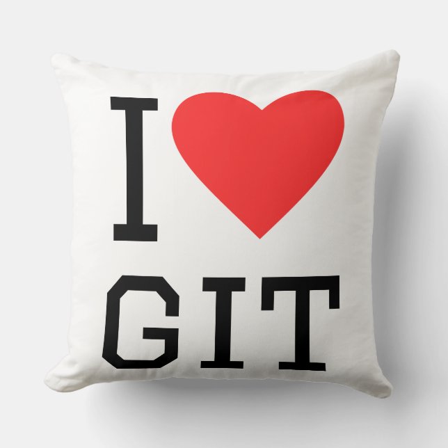 Cojín Decorativo Amo git (Anverso)