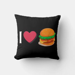 Cojín Decorativo Amo Hamburguesa Hamburguesa Con Queso Comer Insalu