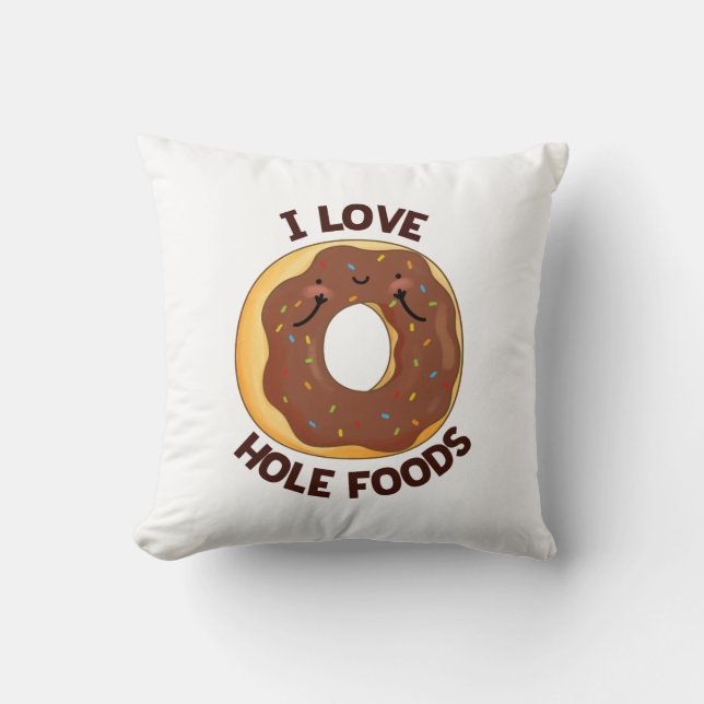 Cojín Decorativo Amo Hole Foods Funny Donut Pun (Anverso)