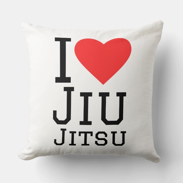Cojín Decorativo Amo Jiu jitsu (Anverso)