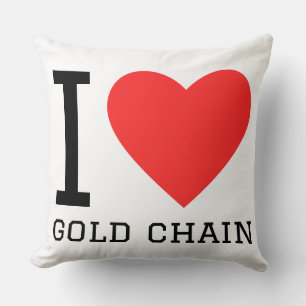 Cojín Decorativo Amo la cadena de oro