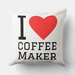 Cojín Decorativo Amo la cafetera