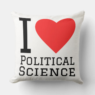 Cojín Decorativo Amo la ciencia política
