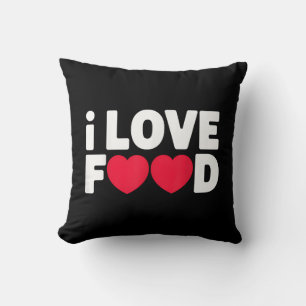 Cojín Decorativo Amo La Comida Regalo Divertido Para Hombres Comilo