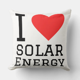 Cojín Decorativo Amo la energía solar