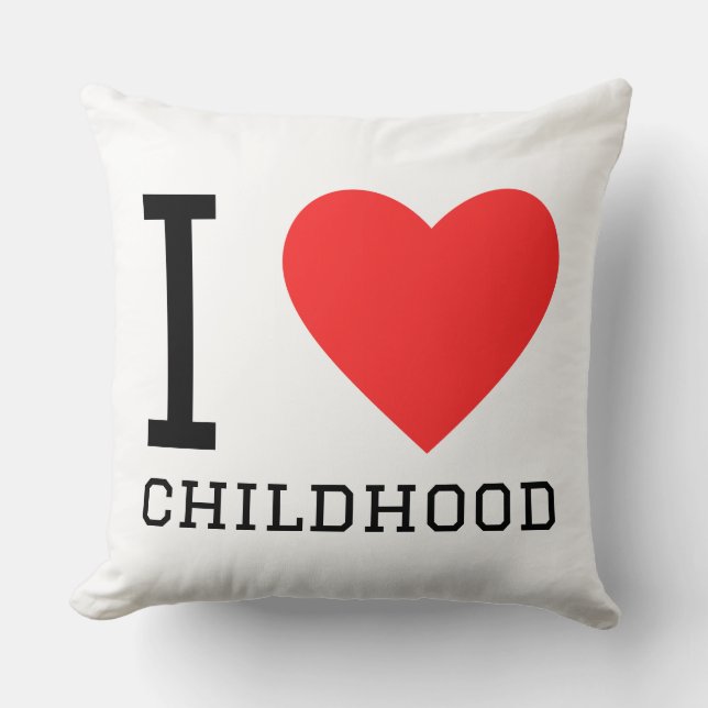 Cojín Decorativo Amo la infancia (Anverso)