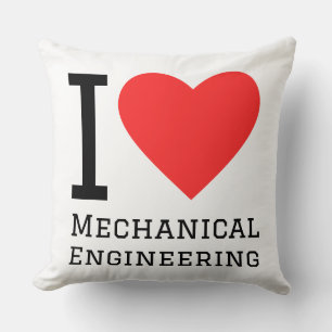 Cojín Decorativo Amo la ingeniería mecánica