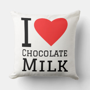 Cojín Decorativo Amo la leche de chocolate