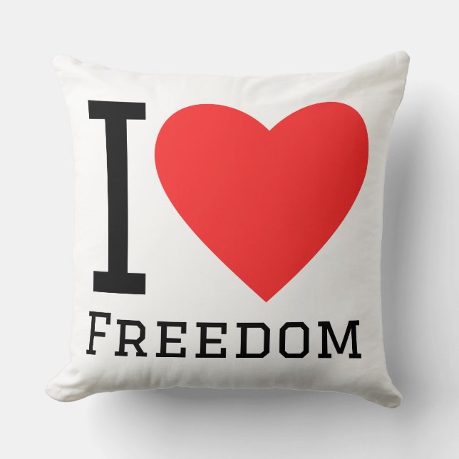 Cojín Decorativo Amo la libertad (Anverso)