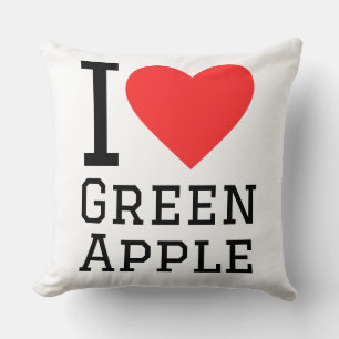 Cojín Decorativo Amo la manzana verde