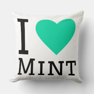 Cojín Decorativo Amo la menta