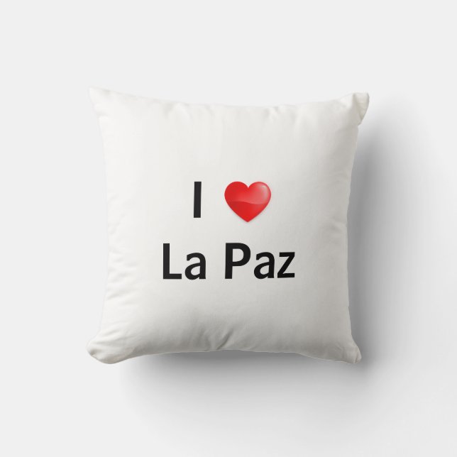 Cojín Decorativo Amo La Paz (Anverso)