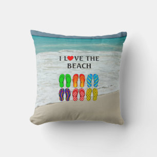 Cojín Decorativo Amo la Playa, 
