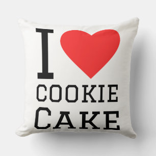 Cojín Decorativo Amo la tarta de galletas 