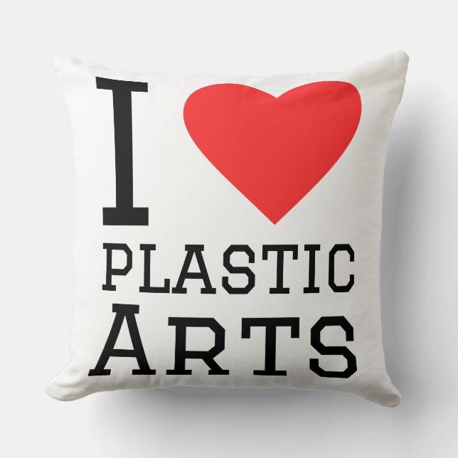 Cojín Decorativo Amo las artes plásticas  (Anverso)