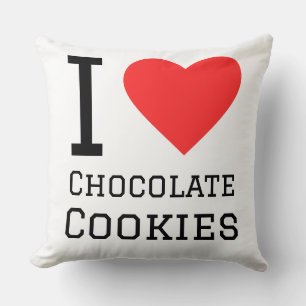 Cojín Decorativo Amo las galletas de chocolate