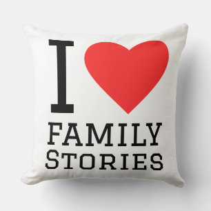 Cojín Decorativo Amo las historias familiares
