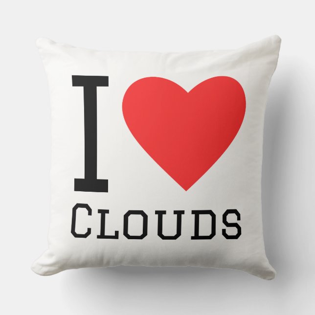 Cojín Decorativo Amo las nubes (Anverso)