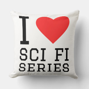 Cojín Decorativo Amo las series de ciencia ficción