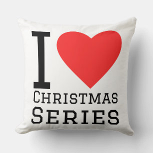 Cojín Decorativo Amo las series de Navidad